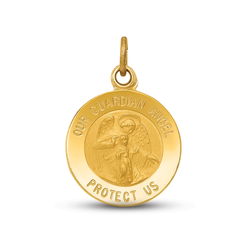 Main Image 1 of Guardian Angel Charm 14K Yellow Gold