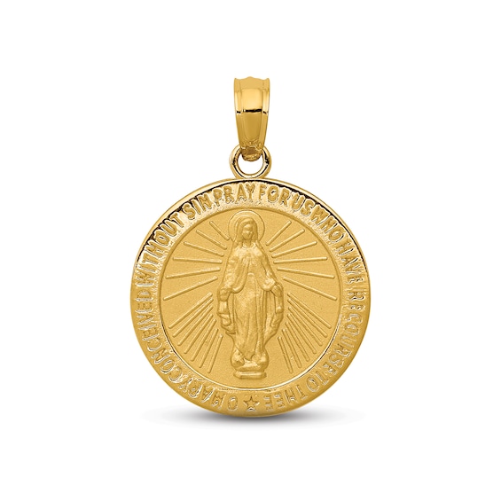 Miraculous Medallion Charm 14K Yellow Gold