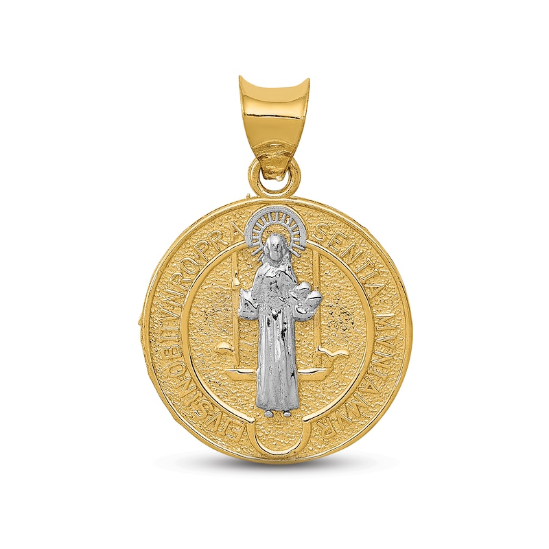 Main Image 1 of Saint Benedict Medallion Charm 14K Yellow Gold