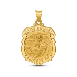 Saint Michael Charm 14K Yellow Gold