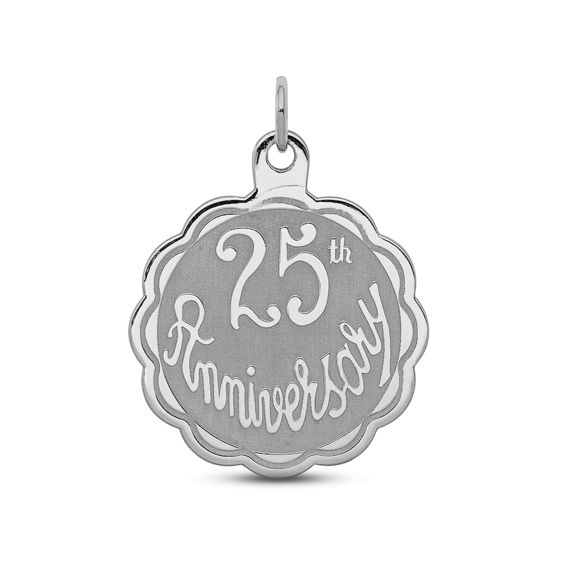 Main Image 1 of &quot;25th Anniversary&quot; Charm Sterling Silver