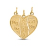 Thumbnail Image 0 of Three-Piece "Sis" Heart Charm Set 14K Yellow Gold