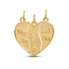 Thumbnail Image 1 of Three-Piece &quot;Sis&quot; Heart Charm Set 14K Yellow Gold