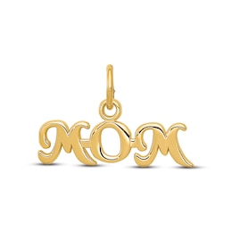 "Mom" Charm 14K Yellow Gold