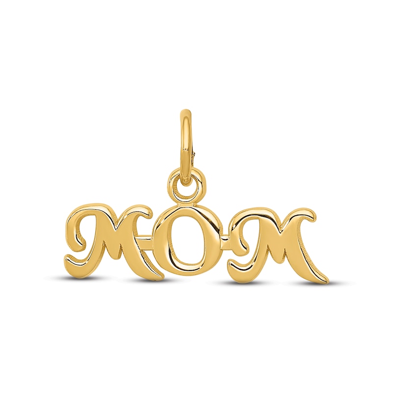 Main Image 1 of &quot;Mom&quot; Charm 14K Yellow Gold
