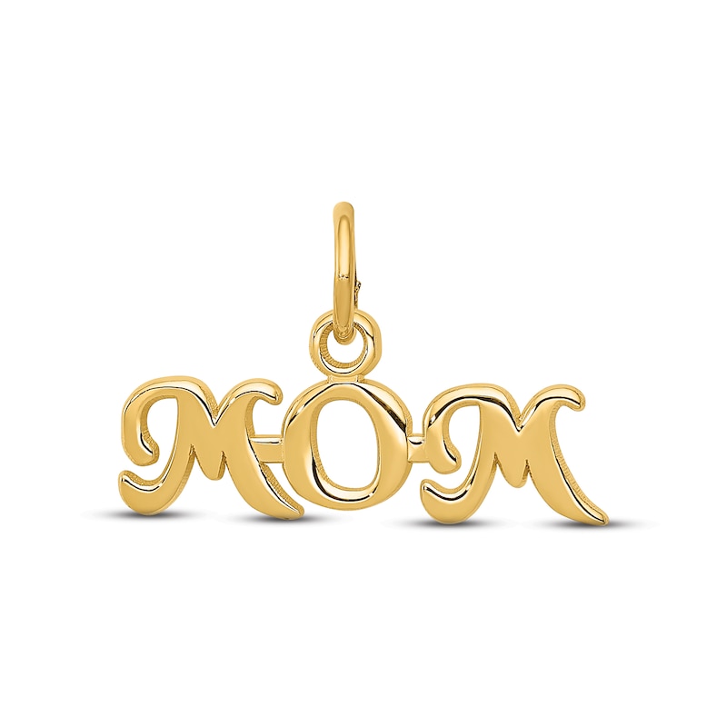 10K Yellow Gold Solid Satin Airplane Charm