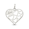 Thumbnail Image 0 of "Mom" Hearts Charm Sterling Silver