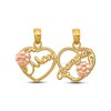 Thumbnail Image 1 of Mom & Daughter Hearts Charm Set 14K Two-Tone Gold