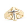 Thumbnail Image 0 of Men's Crucifix Ring 10K Yellow Gold
