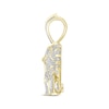 Thumbnail Image 3 of Men's Diamond & Ruby Tiger Charm 1 ct tw Round-cut 10K Yellow Gold