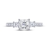 Thumbnail Image 3 of THE LEO Legacy Lab-Grown Diamond Princess-Cut Three-Stone Engagement Ring 1-1/2 ct tw 14K White Gold