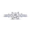 Thumbnail Image 2 of THE LEO Legacy Lab-Created Diamond Princess-Cut Three-Stone Engagement Ring 1-1/2 ct tw 14K White Gold