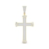 Thumbnail Image 0 of Men's Diamond Cross Charm 2 ct tw Round & Baguette-cut 10K Yellow Gold