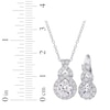 Thumbnail Image 2 of White Lab-Created Sapphire Swirl Gift Set Sterling Silver