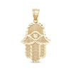 Thumbnail Image 1 of Men’s Diamond-Cut Hamsa Charm 10K Yellow Gold
