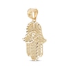 Thumbnail Image 2 of Men’s Diamond-Cut Hamsa Charm 10K Yellow Gold