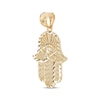 Thumbnail Image 1 of Men’s Diamond-Cut Hamsa Charm 10K Yellow Gold