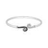 Thumbnail Image 0 of Disney Treasures The Nightmare Before Christmas Black & White Diamond Bangle Bracelet 1/5 ct tw Sterling Silver