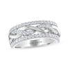 Thumbnail Image 1 of THE LEO Diamond Round-Cut Twist Anniversary Band 5/8 ct tw 14K White Gold