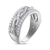 Thumbnail Image 2 of THE LEO Diamond Round-Cut Twist Anniversary Band 5/8 ct tw 14K White Gold