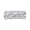 Thumbnail Image 3 of THE LEO Diamond Round-Cut Twist Anniversary Band 5/8 ct tw 14K White Gold