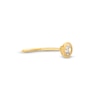 Thumbnail Image 3 of Bezel-Set Cubic Zirconia L-Shape Nose Stud 14K Yellow Gold - 22G 5MM