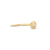 Thumbnail Image 2 of Bezel-Set Cubic Zirconia L-Shape Nose Stud 14K Yellow Gold - 22G 5MM