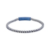 Thumbnail Image 1 of Foxtail Chain Bracelet 4mm Blue Ion Plate & Semi-Solid Stainless Steel 9&quot;