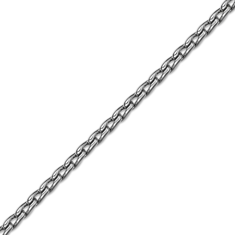 Main Image 2 of Twist Link Necklace 3mm Semi-Solid Stainless Steel 22&quot;