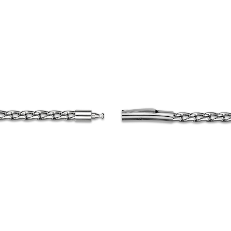 Main Image 3 of Twist Link Necklace 3mm Semi-Solid Stainless Steel 22&quot;