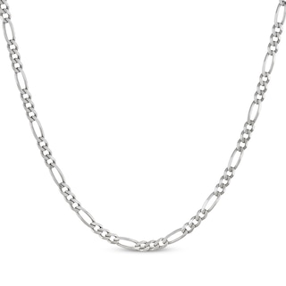 Figaro Chain Necklace 5.6mm Solid Sterling Silver 20"