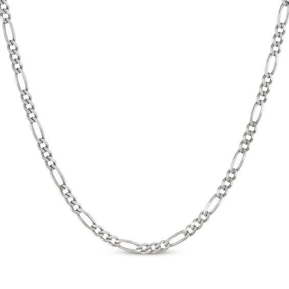 Figaro Chain Necklace 5.6mm Solid Sterling Silver 20"