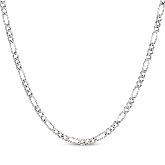 Figaro Chain Necklace 5.6mm Solid Sterling Silver 24"