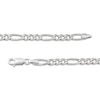 Thumbnail Image 2 of Solid Figaro Chain Necklace 5.6mm Sterling Silver 24"