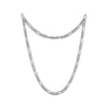Thumbnail Image 1 of Solid Figaro Chain Necklace 6.5mm Sterling Silver 24"