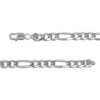 Thumbnail Image 2 of Figaro Chain Bracelet 8.9mm Solid Sterling Silver 8.5&quot;