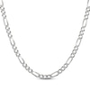 Thumbnail Image 0 of Solid Figaro Chain Necklace 6.5mm Sterling Silver 24"
