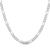 Thumbnail Image 1 of Figaro Chain Necklace 6.5mm Solid Sterling Silver 24&quot;