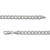 Thumbnail Image 2 of Solid Curb Chain Necklace 5.3mm Sterling Silver 20"