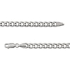 Thumbnail Image 3 of Curb Chain Necklace 5.3mm Solid Sterling Silver 24&quot;