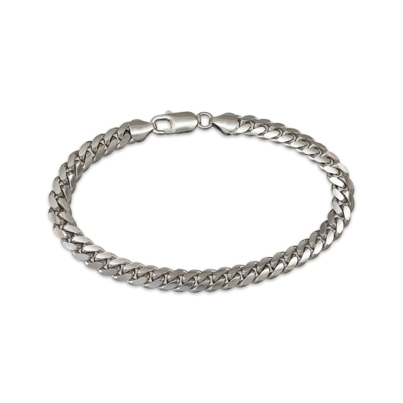 Main Image 1 of Cuban Curb Chain Bracelet 8.5mm Solid Sterling Silver 8.5&quot;