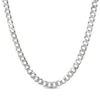 Thumbnail Image 0 of Solid Flat Curb Chain Necklace 5.9mm Sterling Silver 20"