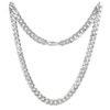 Thumbnail Image 1 of Flat Curb Chain Necklace 6.7mm Solid Sterling Silver 22&quot;