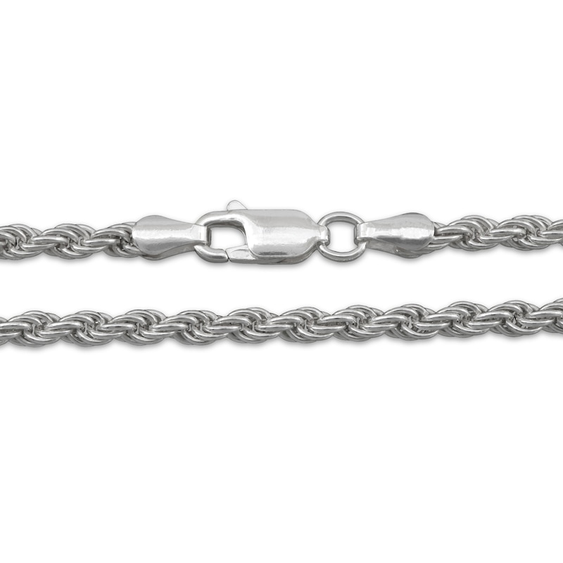 Main Image 2 of 2.5mm Rope Chain Necklace Solid Sterling Silver 20&quot;