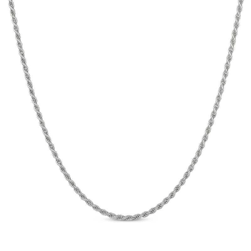 Main Image 1 of Rope Chain Necklace 2.5mm Solid Sterling Silver 22&quot;
