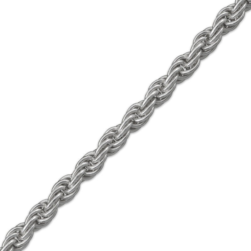 Solid Rope Chain Necklace 2.5mm Sterling Silver 22"