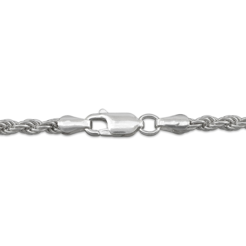 Main Image 3 of Rope Chain Necklace 2.5mm Solid Sterling Silver 22&quot;