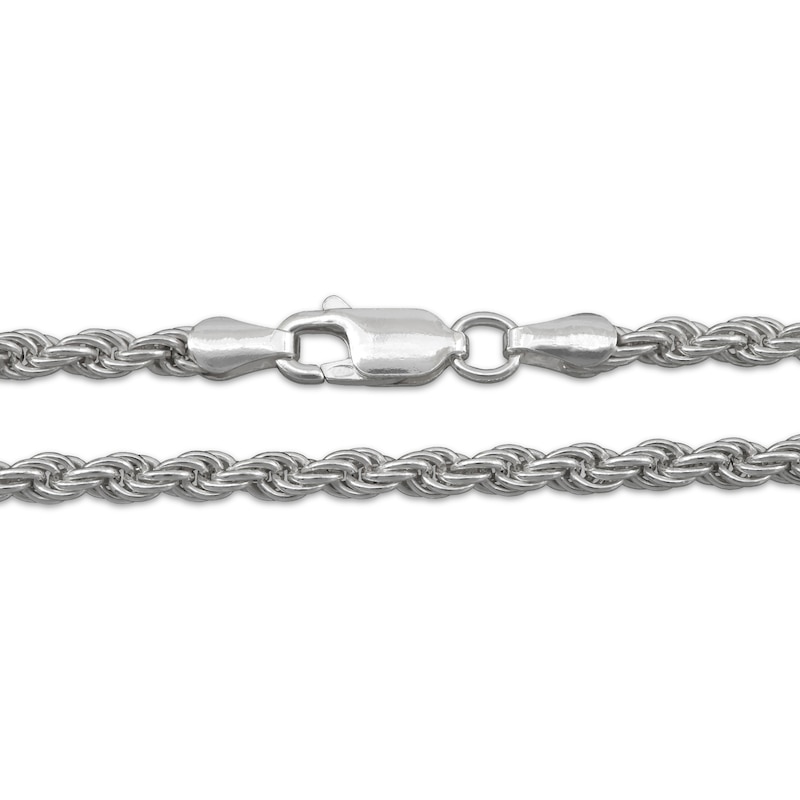 Main Image 2 of Rope Chain Necklace 2.5mm Solid Sterling Silver 24&quot;
