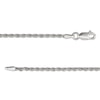Thumbnail Image 2 of Diamond-Cut Solid Rope Chain Necklace 2mm Sterling Silver 18"