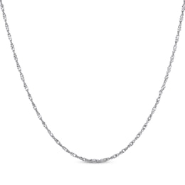 Singapore Chain Necklace 2.2mm Solid Sterling Silver 24"